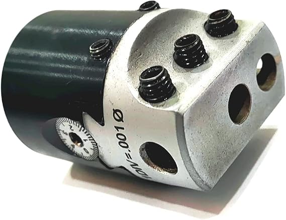 Boring Head Diameter 1.5'' Inches with HSS Tools 1 DIV: 0.001 Milling Machine Tools ((2MT Shank (M10 X 1.5 Drawbar)))