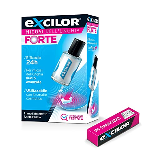 Excilor Micosi dell’unghia FORTE con Tagliaunghie - trattamento con tecnologia TransActive+ contro le micosi lievi o avanzate - 30 ml