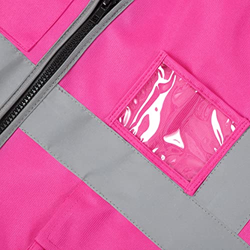 Vicrr High Visibility Safety Vest With Reflective Strips Pockets, Work Vest For Men & Women #TOP3