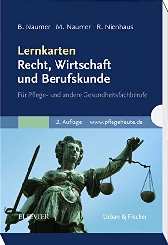 Lernkarten Recht, Wirtschaft und Berufskunde: Für Pflege- und andere Gesundheitsfachberufe
