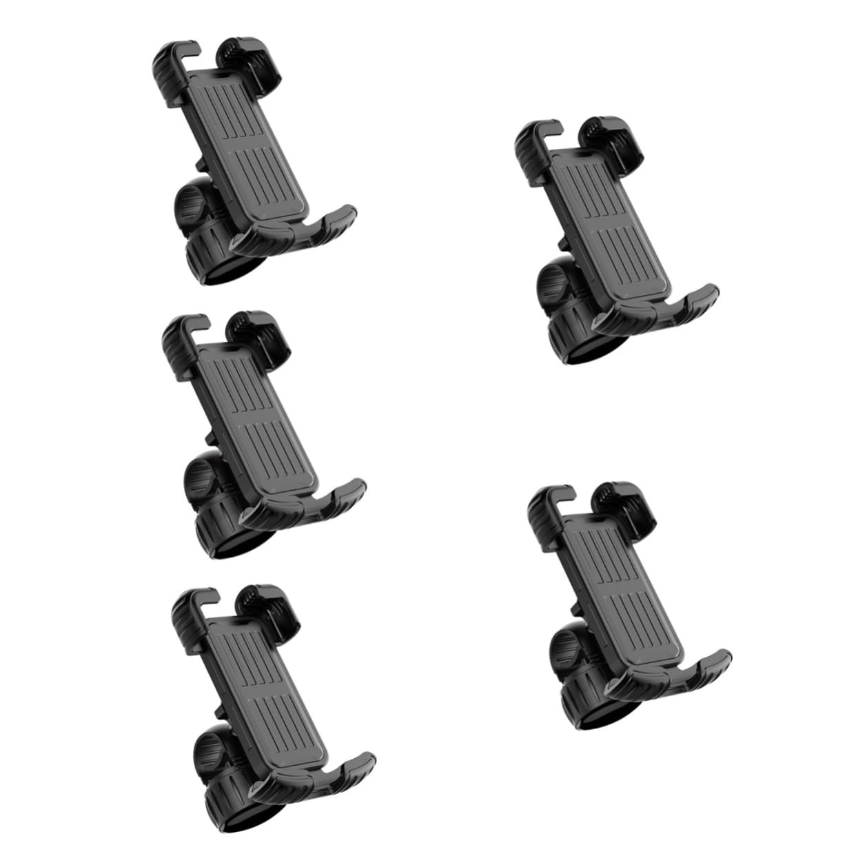 Uonlytech 5pièces Support De Téléphone pour Vélo Support Antichoc Et Antidérapant pour Guidon Compatible avec Smartphones pour Navigation Deux Roues