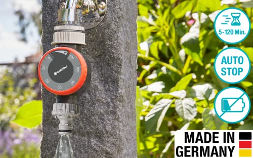 GARDENA Mechanische Wasserzeitschaltuhr mit Durchflussregelung 31169 Braun/A