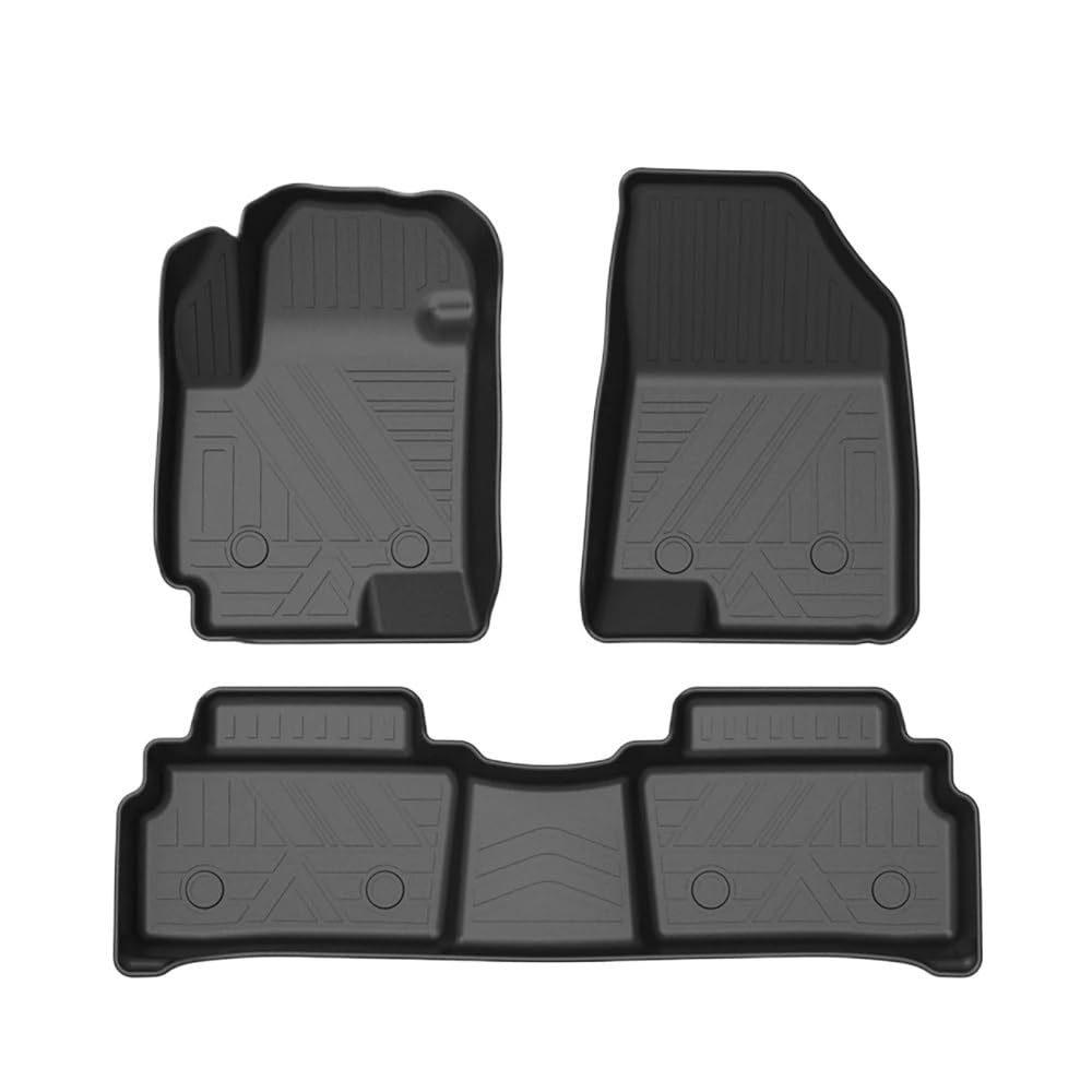 Tapis de sol voiture Changan CS35 Plus 2018-2023 version LHD ensemble complet de moquette noire - 8