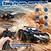Hielse Remote Control Car, All-Terrain Remote Control Truck for Boys, Rechargeable Rc Truck with LED, 1:20, 10KM/H, 2 Motors, 2.4GHZ, Speed Friendly, Sturdy, Rc Cars for Christmas, Kids, Beginner