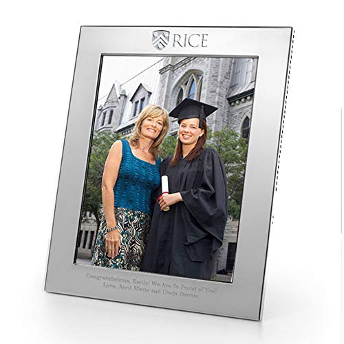 M. LA HART Rice University Polished Pewter 8x10 Picture Frame