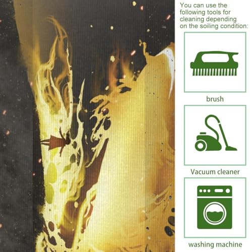 Tapete de cocina absorbente y juego de alfombras lavables con base antideslizante 5