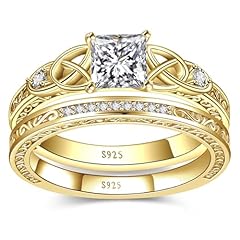 D-14K Gold-Princess Cut Sets