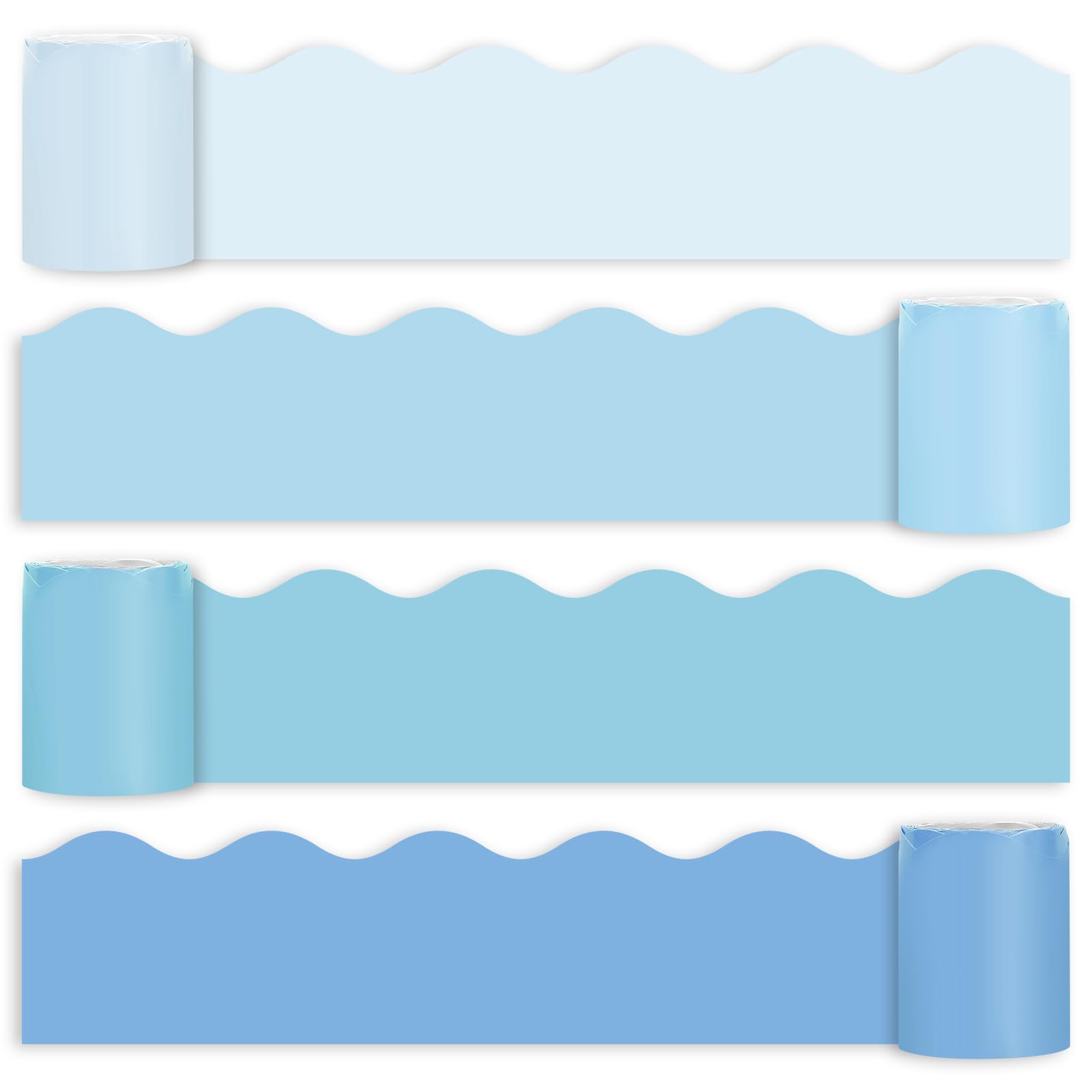 Bordure de tableau d'affichage bleu layette Whaline pour moderniser un vieux tableau noir d'école