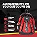 Emergency Zone Essentials 72-Hour Survival Kit - 2 Person | Bug Out Bag Backpack with Water Filter Straw and Emergency Supplies | The Optimal Disaster and Earthquake Emergency Kit