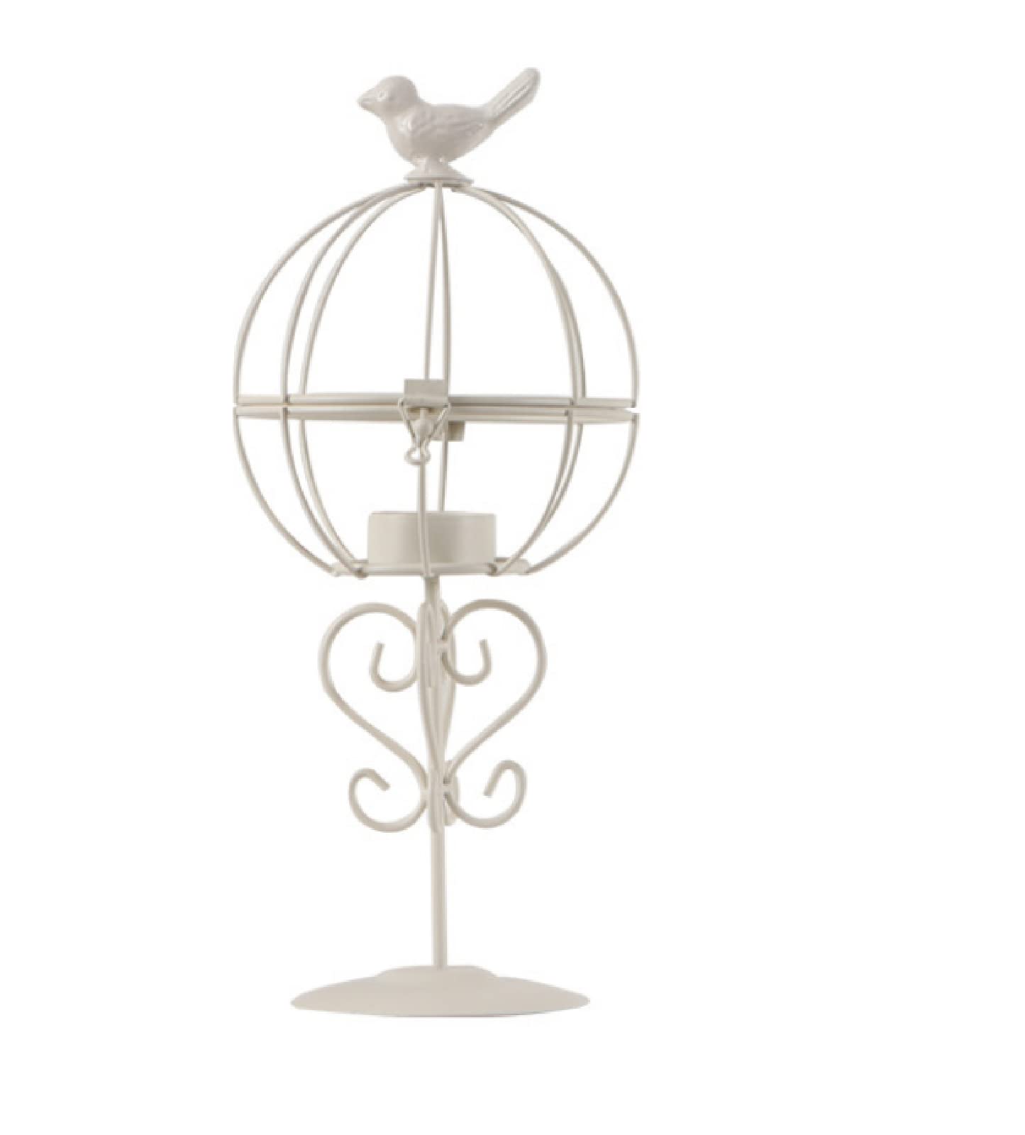 Jaula para pájaros, candelabro, portavelas de Hierro Forjado, Jaula para pájaros, decoración Retro para Bodas, Accesorios creativos, Taza Artesanal