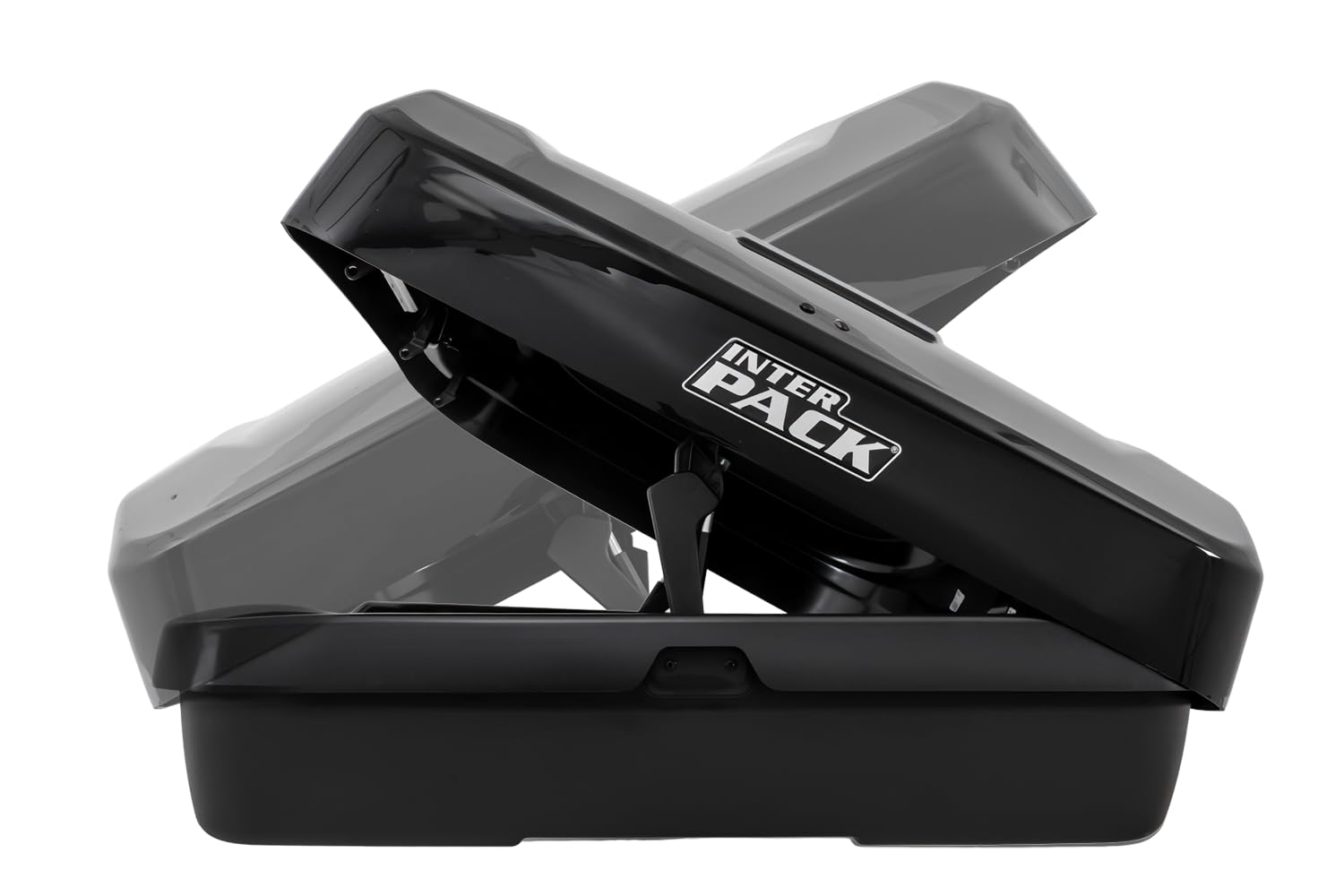 Box da Tetto Monsun PRO M 470 Litri, Portabagagli Auto Aerodinamico Portata 75 kg con Apertura Bilaterale e Sistema Rapid Fit per Sci e Valigie, Nero Metallizzato