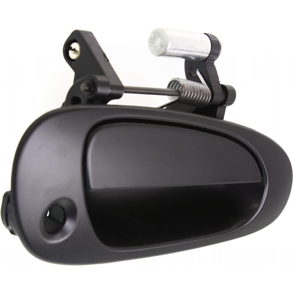 Black Front Driver Side Exterior Door Handle For 2006-2011 Honda Civic (Sedan & Coupe) – Direct Fit With Key Hole
