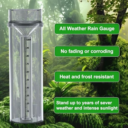 Holdly TY4 Precise Rain Gauge With Mounting Bracket, Outdoor Rain Gauge Accurate To 1/100Th Of An Inch thumb #5
