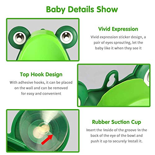 Soraco Frog Potty Training Urinal For Toddler Boys Toilet With Aiming Target-Green #TOP4