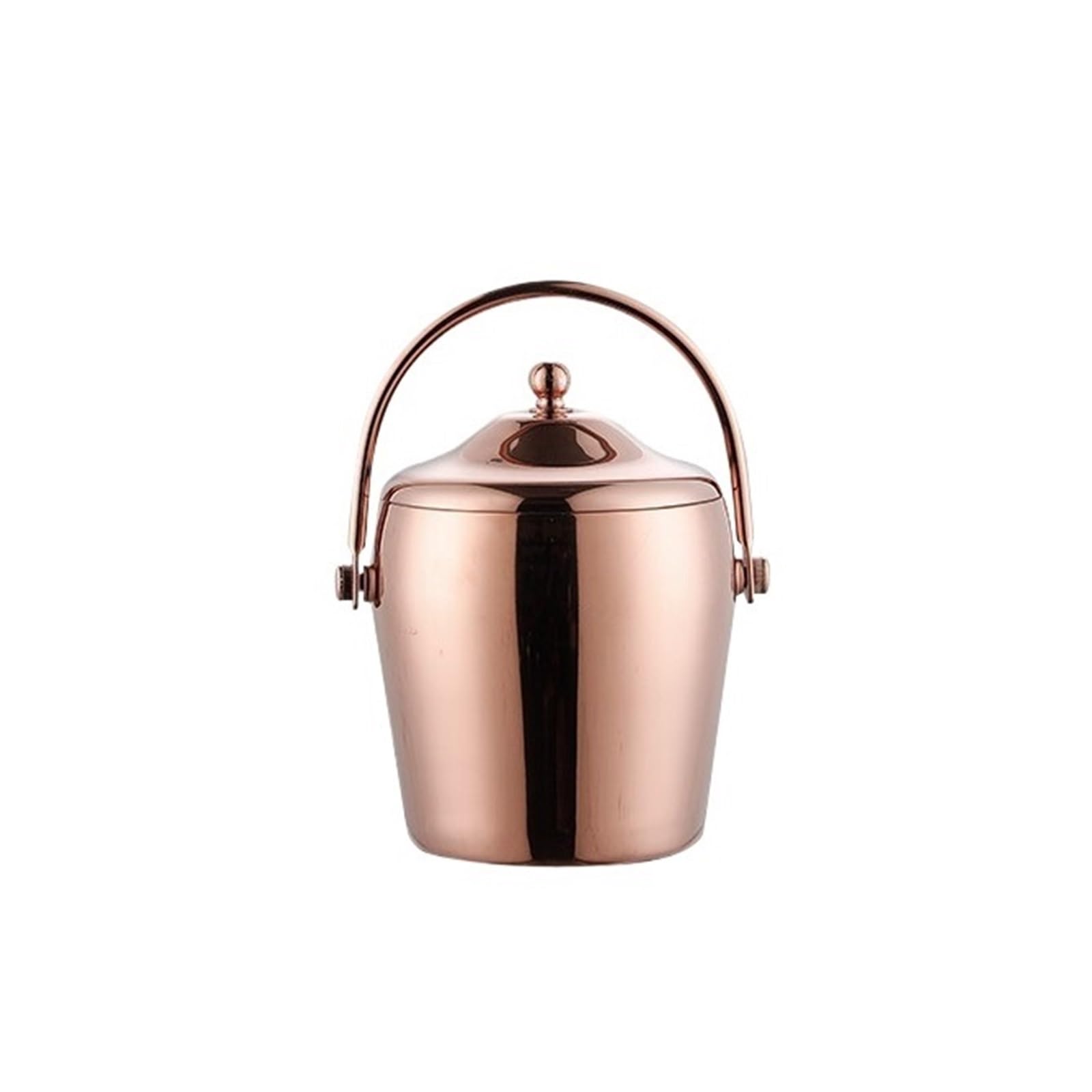 Lijiaxiuyc-101 ice bucket 1.2L Stainless Steel Ice Bucket With Lid Double Layer Champagne For Bar Party champagne bucket(Multi-colored)