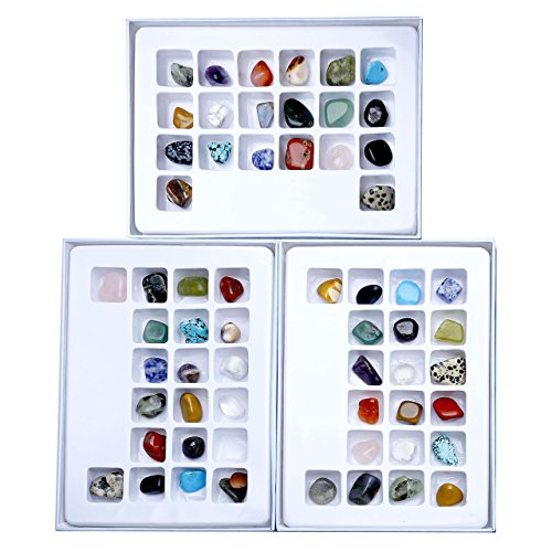 CrystalTears 20 Pezzi di Pietre Naturali Pietra