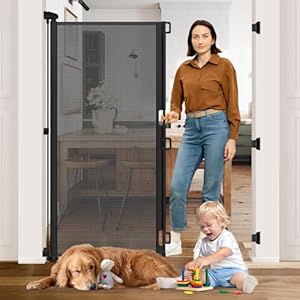 Heelalbaby HH-A129 Extra Hohes Einziehbares Türgitter