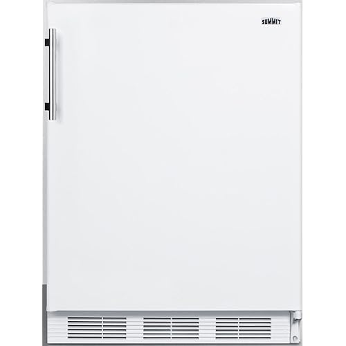 Accucold AL650WLHD 24 Inch Wide Refrigerator-Freezer, ADA Compliant - White; Cycle Defrost; Dual Evaporator; Adjustable Shelves; LHD (Left-Hand Door Swing); CARB Compliant