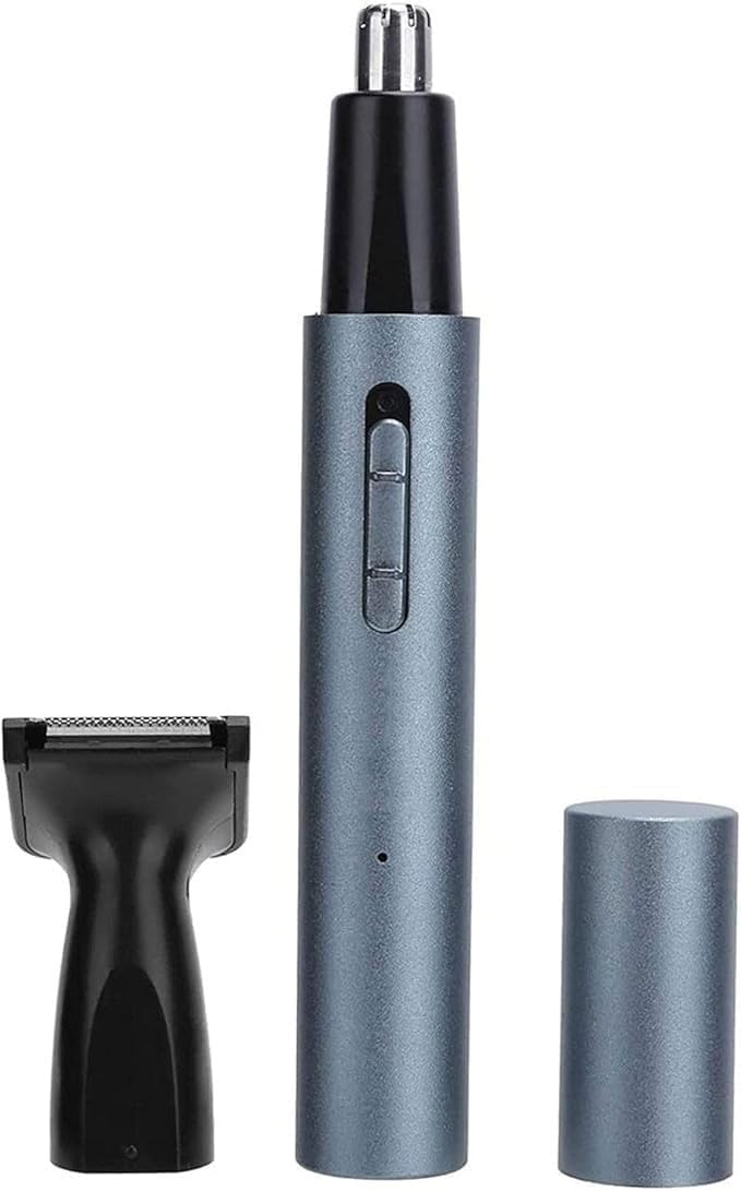 Rasatore per peli del Naso, Tagliacapelli for Naso e Orecchie – Strumento di precisione indolore con Batteria Ricaricabile, Bagnato/Asciutto, Facile da Pulire