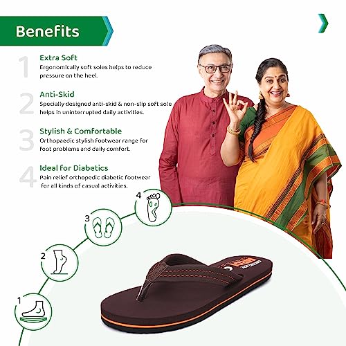 Image of ORTHO JOY Extra soft women's orthopaedic comfort fit slippers for women's daily use