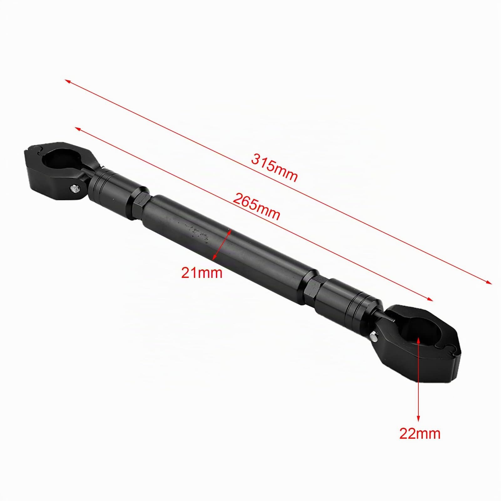 Barre d'équilibre moto 22mm en alliage aluminium noir, guidon équilibre barre transversale accessoire moto