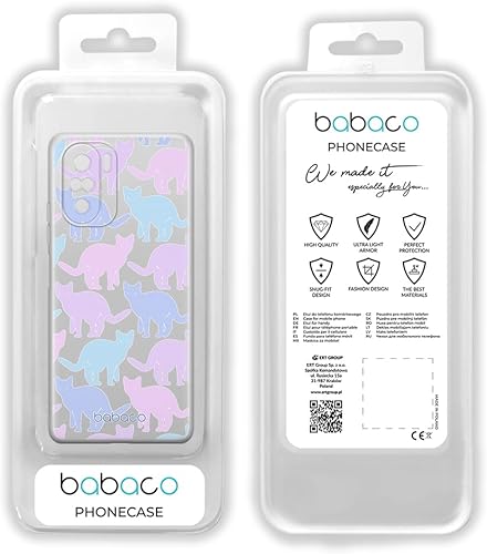 Miniatura 2 de ERT Group - Carcasa para Xiaomi MI 11i/REDMI K40/K40 PRO/Poco F3/F3 PRO Original y Oficial, Patrón Cats 011, Parcialmente Transparente