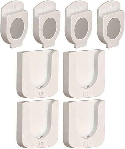 Garneck 4 juegos de llavero de almacenamiento de control remoto Soporte remoto Soporte de pared Organizador de carga de teléfono Soporte de control