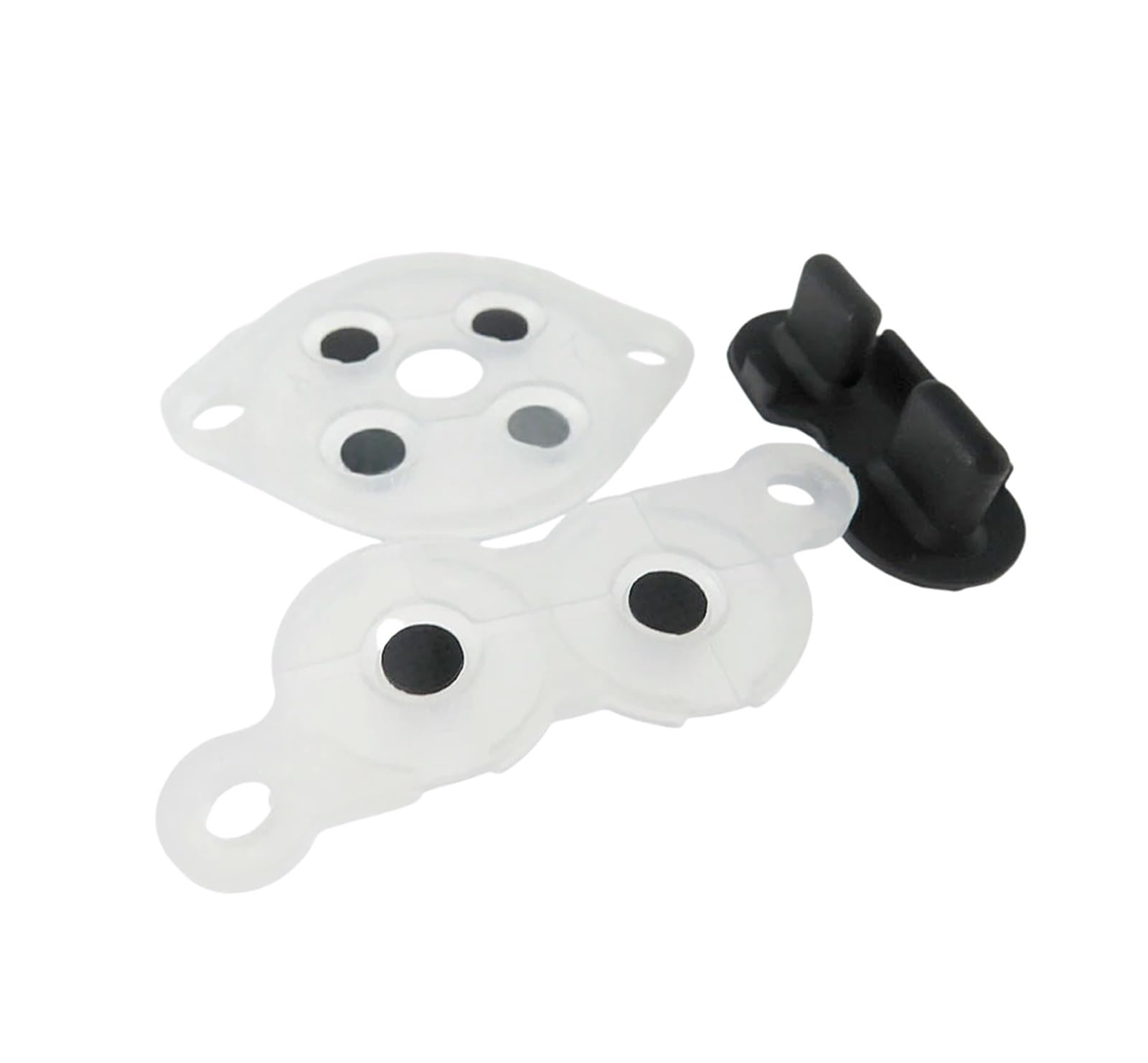 80sets FOR Nintendo for NES conductive adhesive Rubber Replacement Parts For NES for US/for EU for JP Version Joy Pad Silicon Rubber Button(For US)