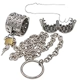 immagine prodotto QiKKago Grande - Accessori di Allenamento Multifunzionali in Acciaio Inossidabile, 90 Cm Lunga Catena Trascinare Corda, Facile da Trasportare, Non Facile da Cadere, Regalo di Coppia - K + 11