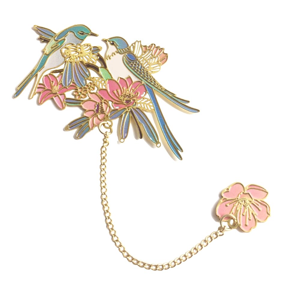 Metal Bookmark for Women Sisters Teachers Birthday Retirement Gifts Bookmarks for Book Lovers Teens Best Friends Readers Students Graduation Christmas Gifts for Her (Bird)