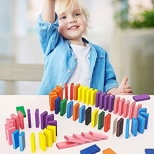 Image of AEXONIZ TOYS 100 Piece Wooden Building Blocks Toy for Kids,Block Game for 3-8 Years Old Kids Boys & Girls,Random Color ( Block Toys for Kids )
