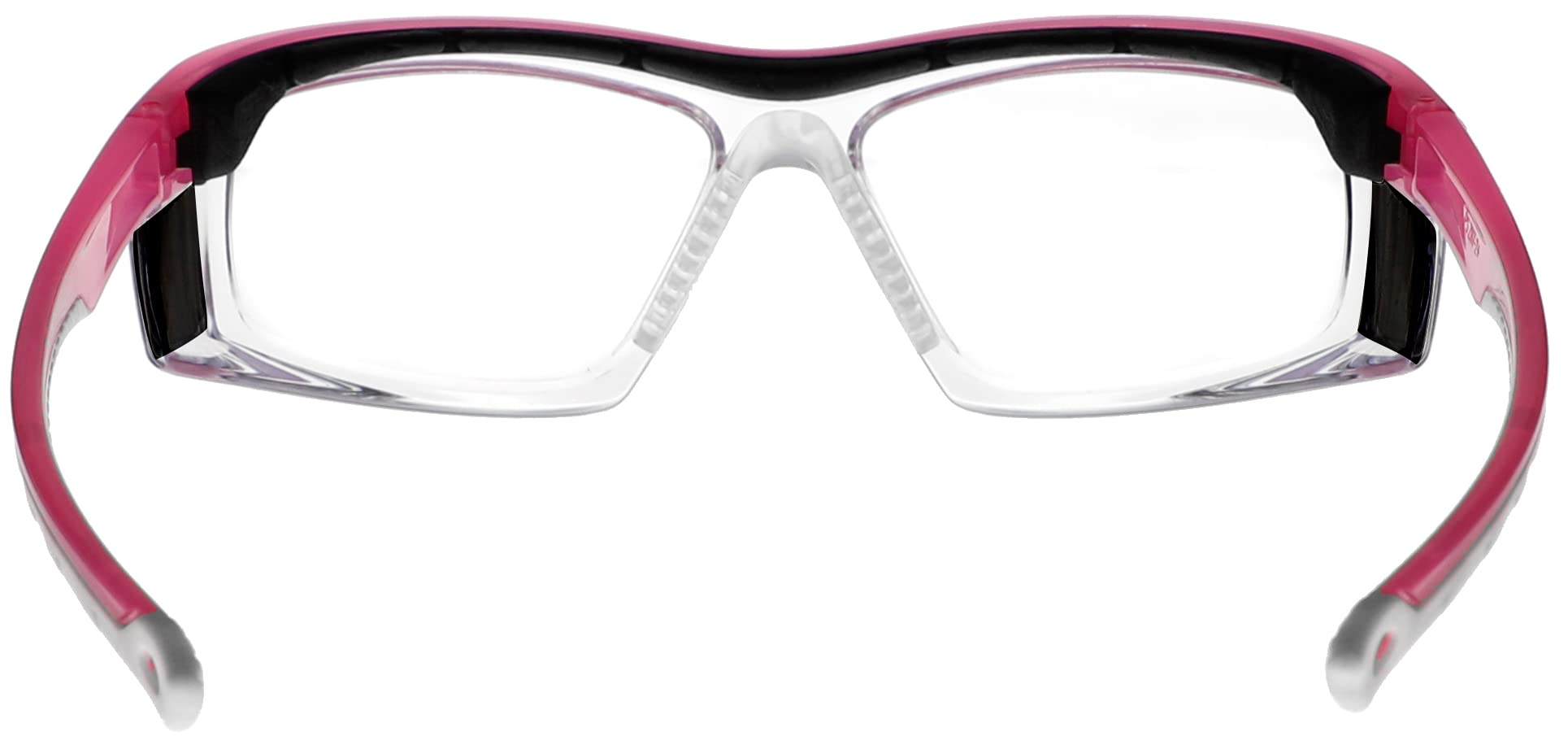 Gafas de seguridad radiológica Modelo T9559 Gafas de plomo con lentes protectoras Pb de .75 mm y protectores laterales Pb Eq de .50 mm en elegante marco de nylon (rosa)