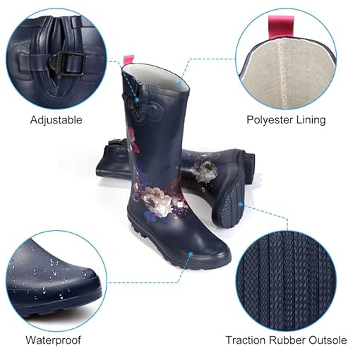 Gracosy Stivali da Acqua da Donne Stivali da