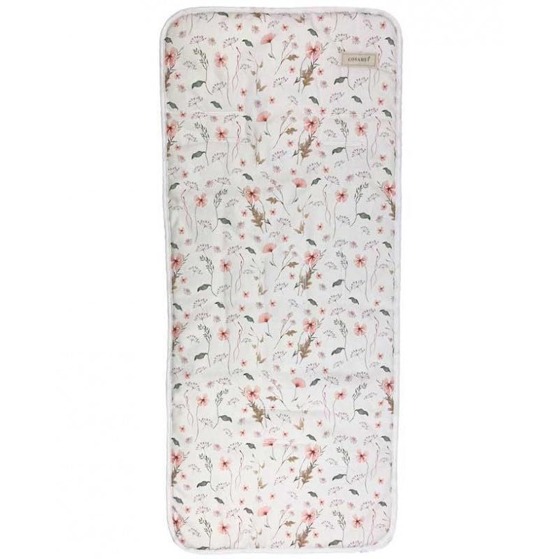 Colchoneta Universal Transpirable para Silla de Paseo – Compatible -Bugabo - Jané, Inglesina, Easywalker, Kinderkraft, UPPAbaby – Funda de Verano para Carrito de Bebé (Amapola)