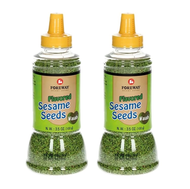 Foreway - Semillas de Sesamo Sabor a Wasabi 100g x 2 uds - Pack Promoo