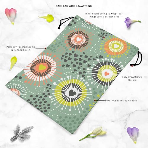 Image of ArtzFolio Psychedelic Art D2 | Reusable Sack Bag | Bag for Gym, Storage, Vegetable & Travel