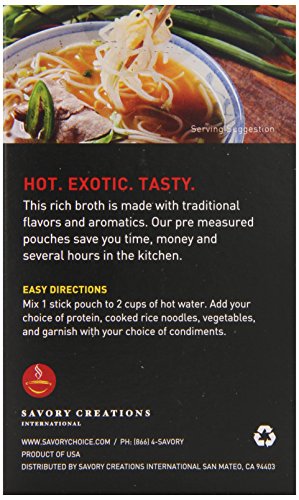 Savory Choice Pho Liquid Broth Concentrate, Beef, 2.2 Ounce (Pack of 12)