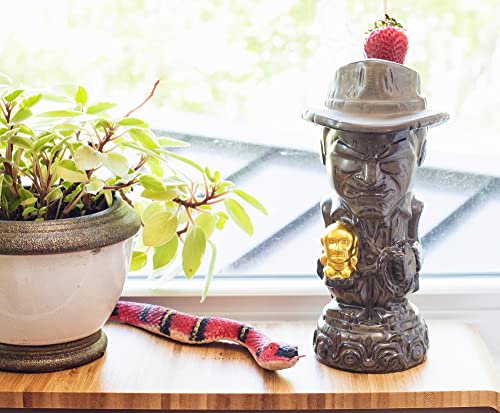 Indiana Jones Geeki Tikis with Fertility Idol Ceramic Mug, Brown - Image 3