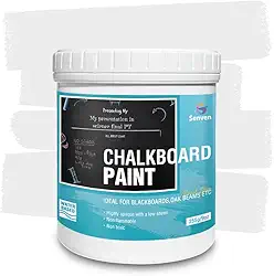 Tinta para quadro-negro Tinta branca para quadro de giz para madeira, metal, vidro, parede, placa de gesso, moldura qualquer superfície acabamento branco fosco, acrílico não tóxico, secagem rápida