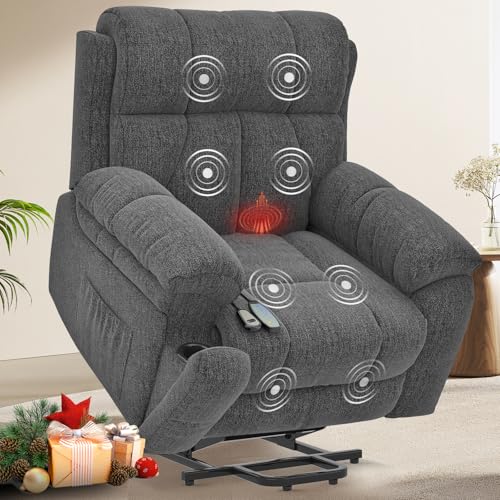 YONISEE Oversized Lift Chairs Recliner for Elderly with Massage and
