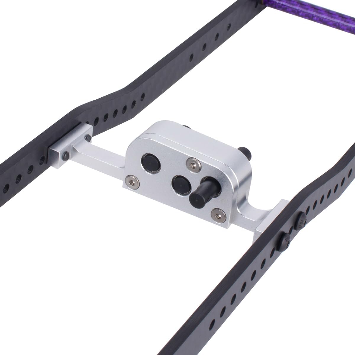 Transfer Case with Reverse Shaft for 1/10 LCG RC Crawler SCX10 Chassis DIY Ugrade Parts (Black)