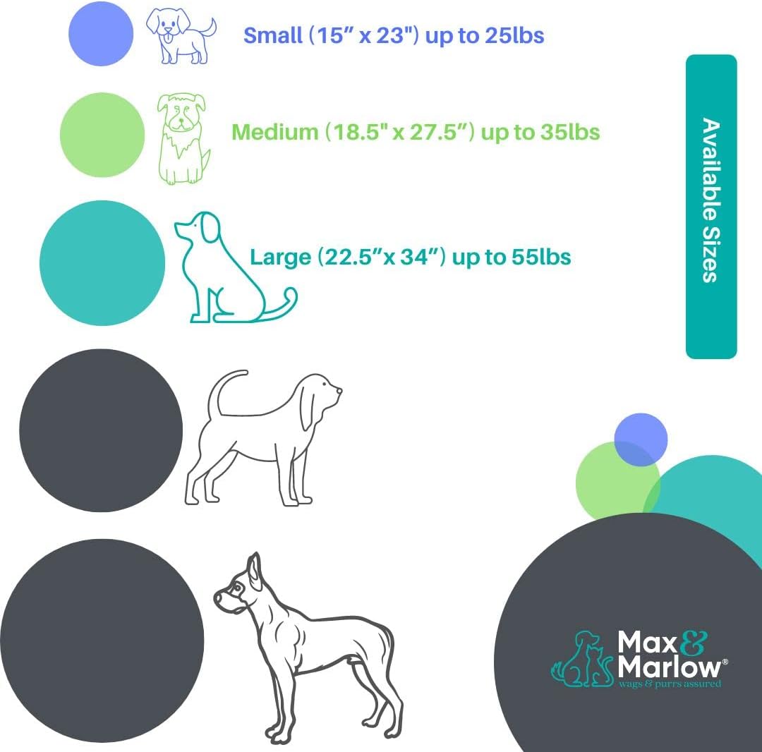 review Self-Warming Large Dog Crate Bed, Washable Crate Mat with Plush Sherpa Fleece Removable Cover, Non-Skid Backing, Dog Beds for Large Dogs, Gray