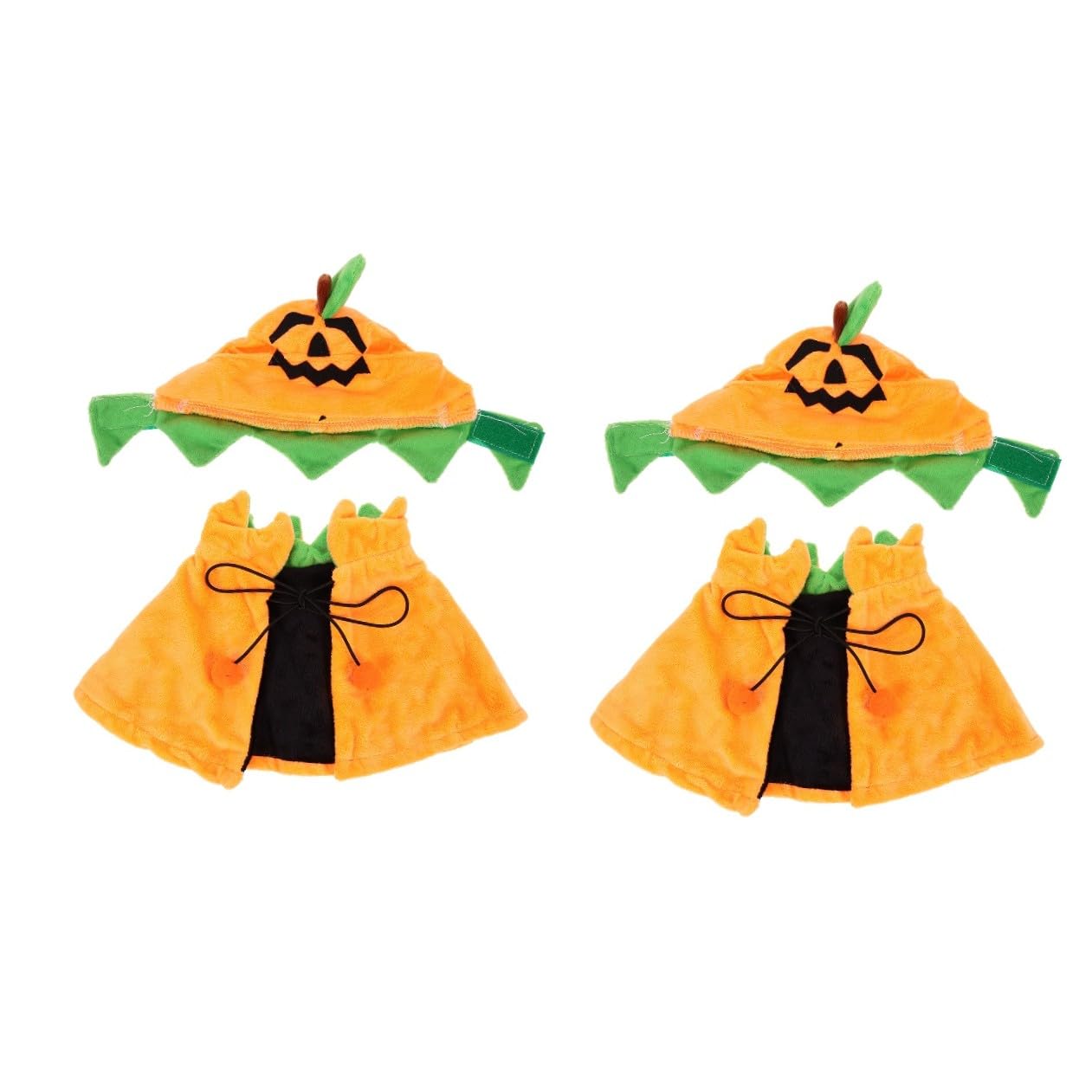 BESPORTBLE 2sets Costumi Per Animali Domestici Mantello e Cappello Tema Halloween Per Cani e Gatti Accessori Divertenti Per Feste Di Halloween Adatto Tutte Le Taglie