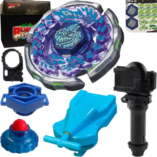 Image of BLADEKING BEYS BB 91 Ray' Gil' 100RSF+ 1 Way String Launcher (Right Spin) + Grip+Toy Box