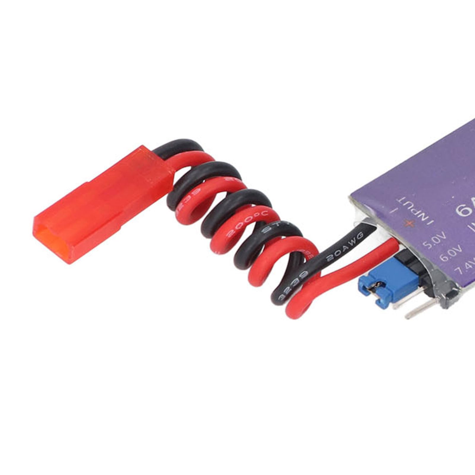 Modulo Regolatore di Tensione UBEC Esterno per Elicotteri RC, Ingresso Pacco Batteria 7-25,5 V, Uscita 5 V 6 V 7,4 V 6 A
