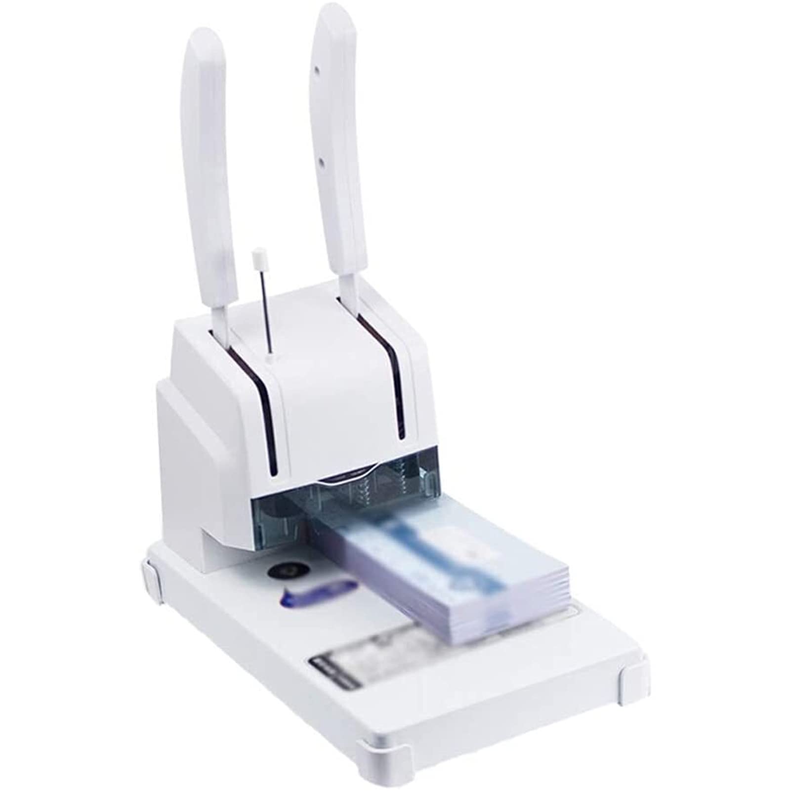 Macchina per rilegatura di libri per impieghi gravosi 1PCS Macchina per rilegatura elettrica bianca Macchina per inchiodare buoni finanziari Punzonatrice automatica per punzonatura a caldo (Color :