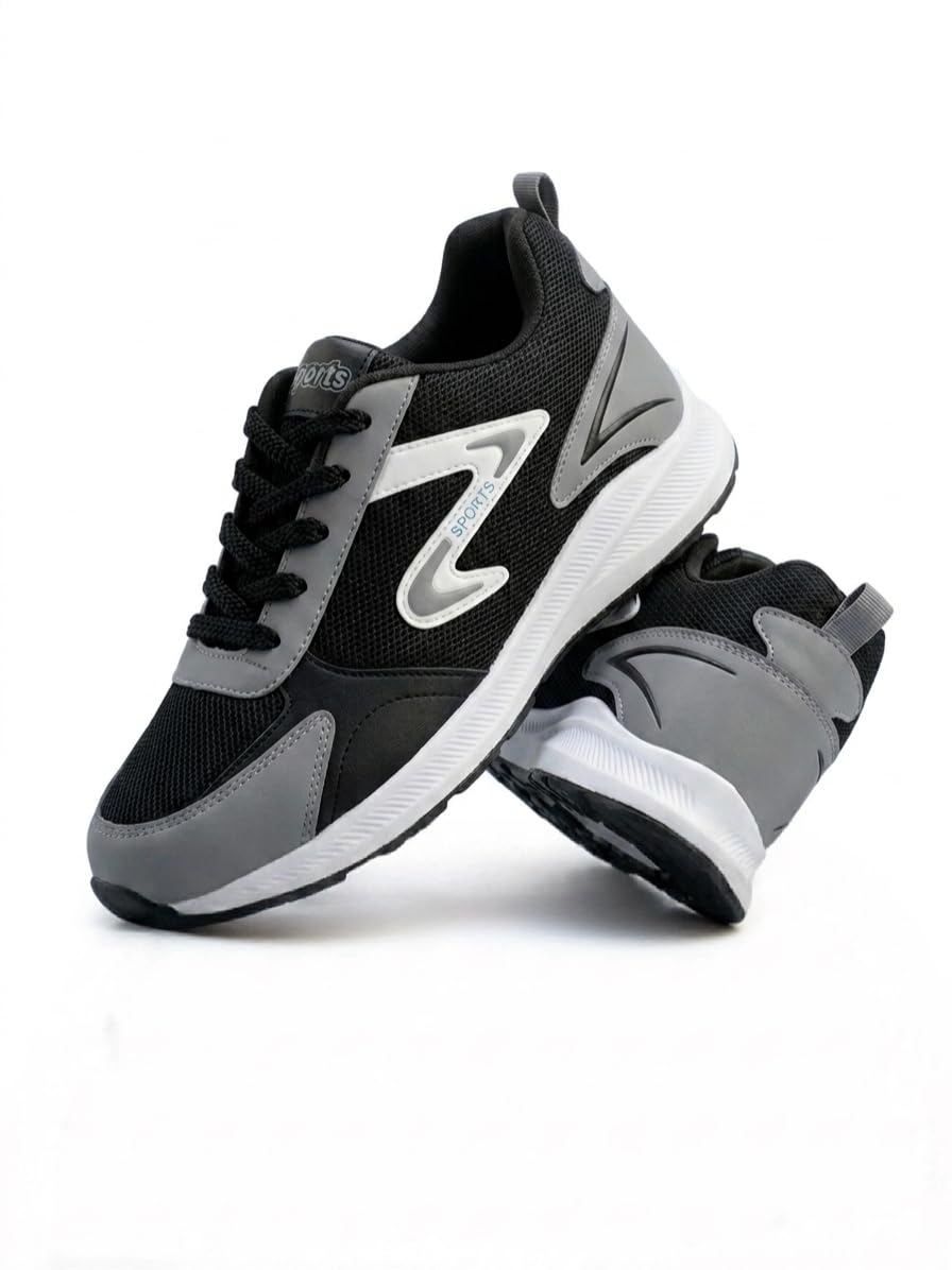 Logiec Safety Shoes Black Lace-Up Work Shoes-image-2