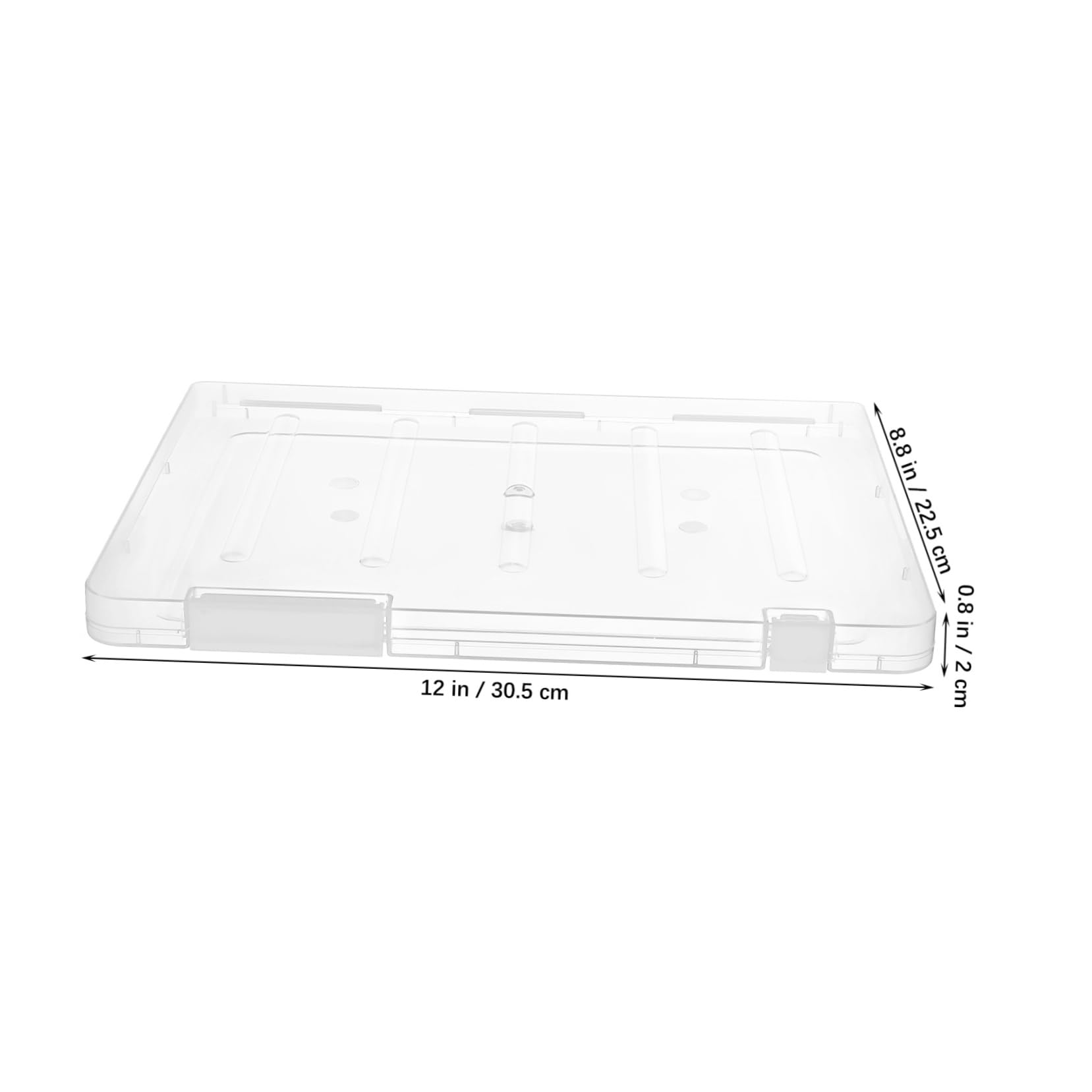 VILLCASE 6pcs Transparent Document Storage Box Plastic File Organizer with Lids for Office School and Home Use Versatile Paper Holder for Efficient Organization