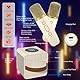 BONAOK Kinder Karaoke Mikrofon Machine, Tragbare LED Kinder Party Mikrofon Lautsprecher, Mikrofon Singen Kinder Erwachsene Heim KTV Karaoke Gerät, Karaoke Machine Mit Led, Kinder Spielzeug(Beige)