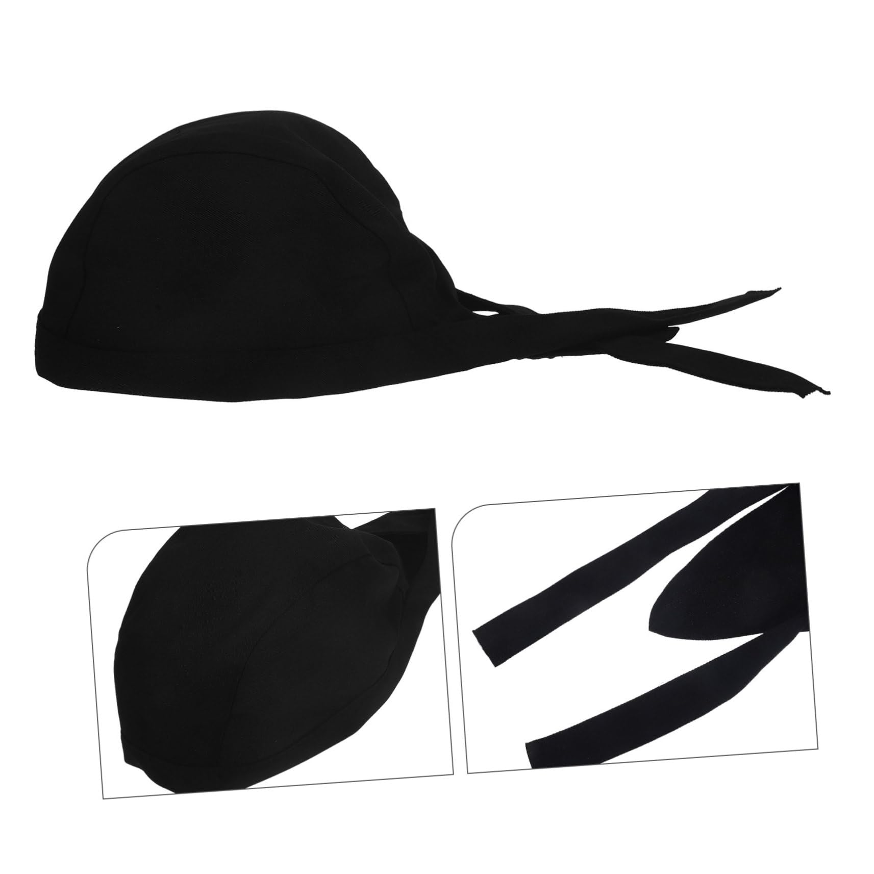 iplusmile 6 Gorros de Chef Unisex para Cocina y Restaurante, Sombreros de Cocina de Catering con Lazos, Algodón Transpirable, Resistentes al Aceite Desgaste, Estilo Clásico y Creativo